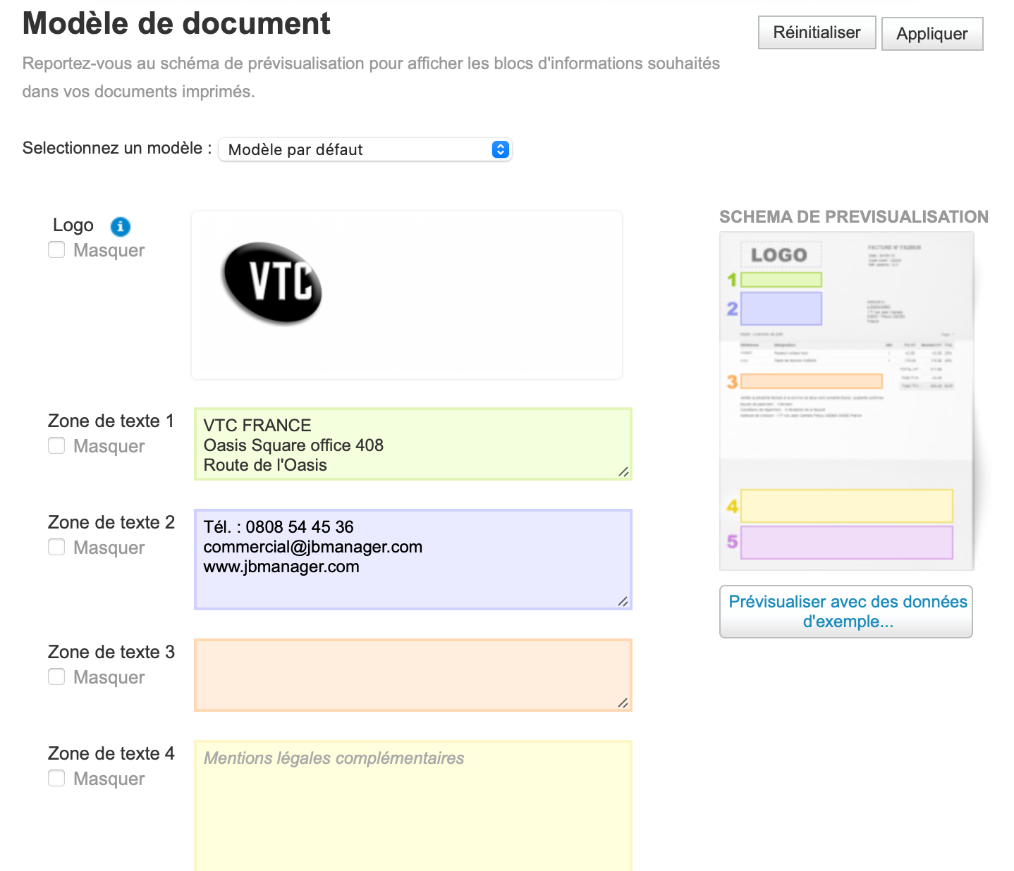 modele document