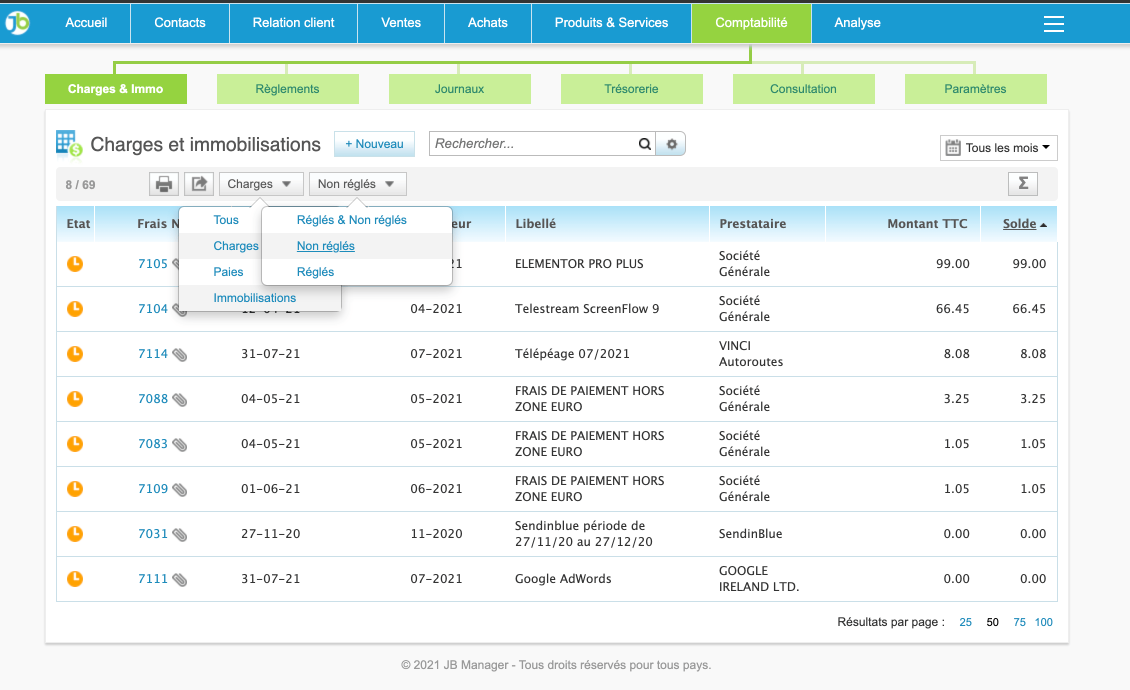 Une comptabilité automatisée