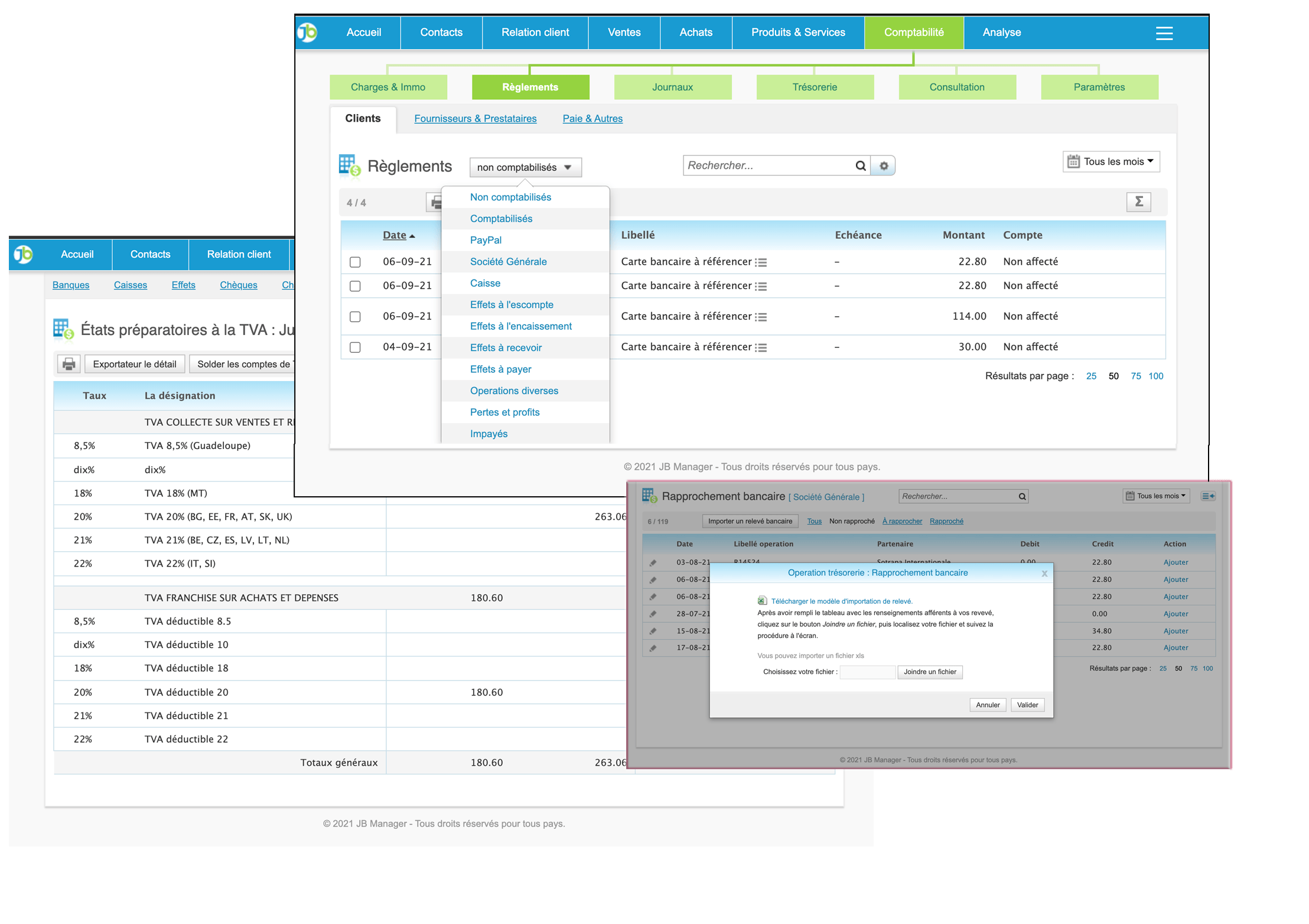 Un contrôle complet sur votre entreprise avec notre module de comptabilité étendue