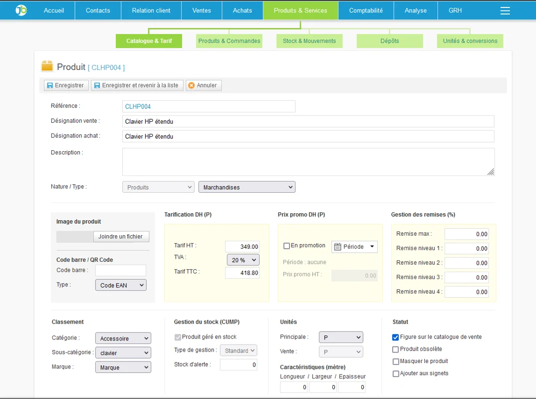 Référencez votre catalogue produit
