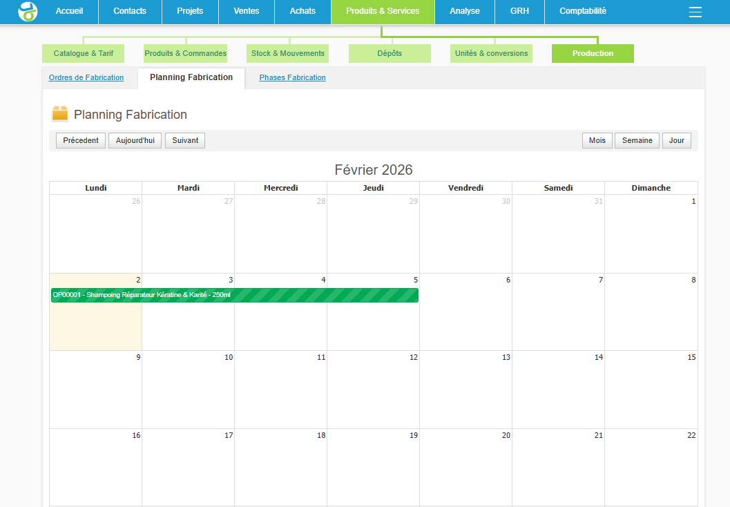 Planification de Production Simplifiée